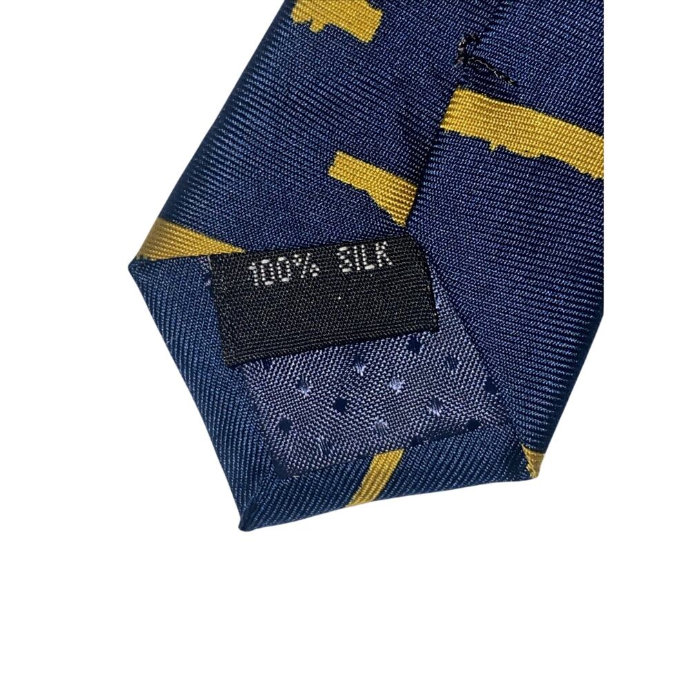 General Dynamics Ship Tie Navy Blue 100% Silk Necktie by Nassco 60”x3.25” - Picture 2 of 6